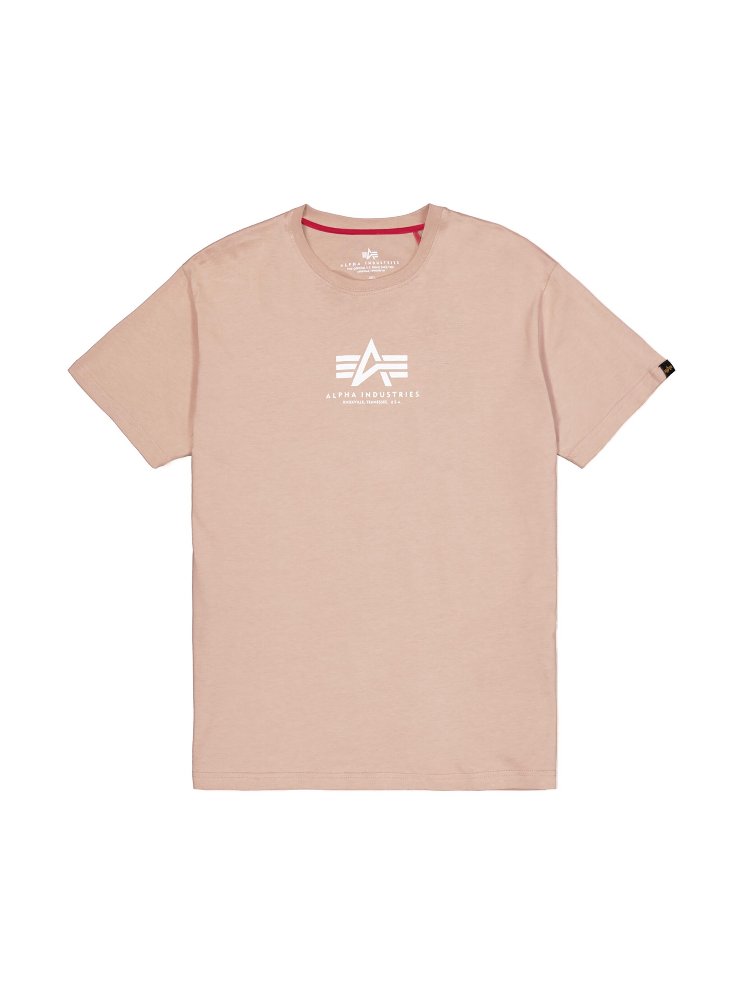 ALPHA INDUSTRIES Shirt 'Basic Mid Logo' in Orange: front