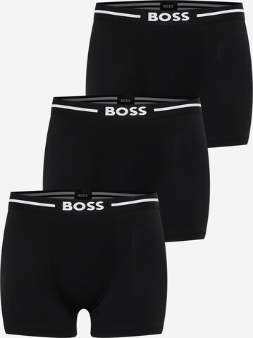 BOSS Boxershorts 'Trunk 3P Bold' in Zwart: voorkant