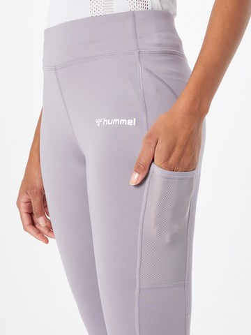 Hummel Skinny Sporthose 'Chipo' in Grau