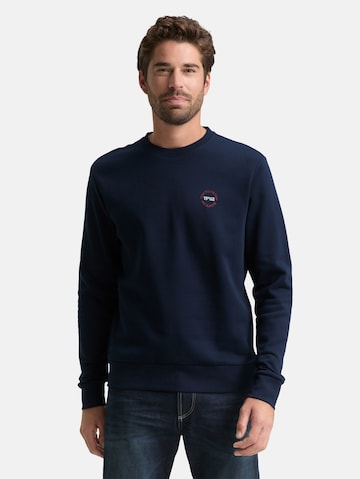 TOM TAILOR Sweatshirt in Blue: front