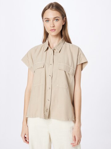 Herrlicher Blouse 'Lash' in Beige: front