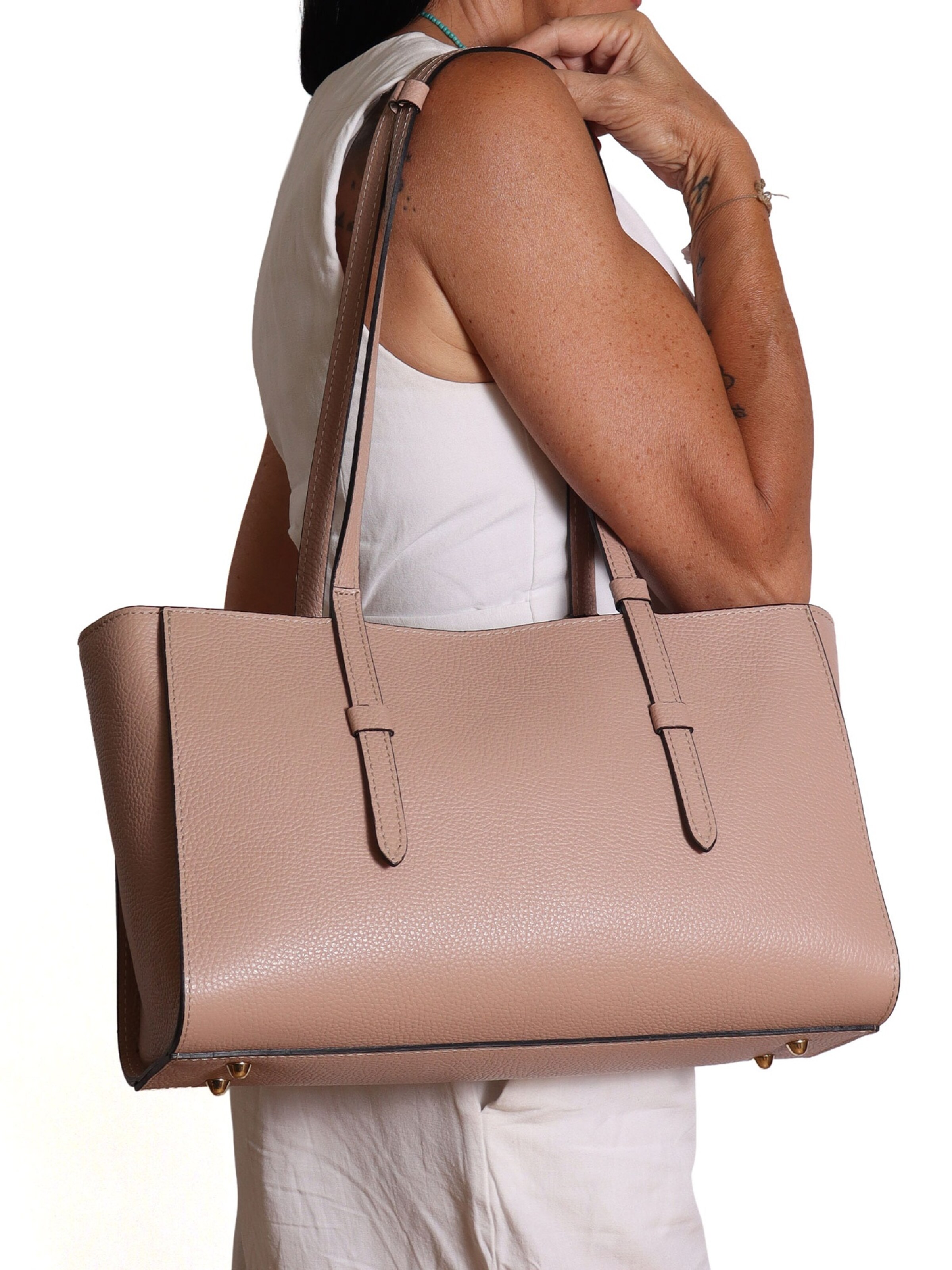 Sac bandoulière Gave Lux en rose : devant