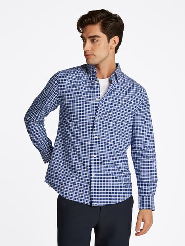 TOMMY HILFIGER Regular Fit Hemd 'HERITAGE' in Blau: Vorderseite