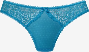 VIVANCE Thong in Blue: front