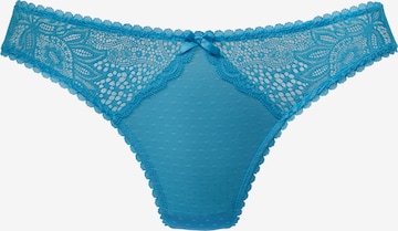VIVANCE Thong in Blue: front