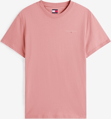 T-Shirt Tommy Jeans en rose : devant