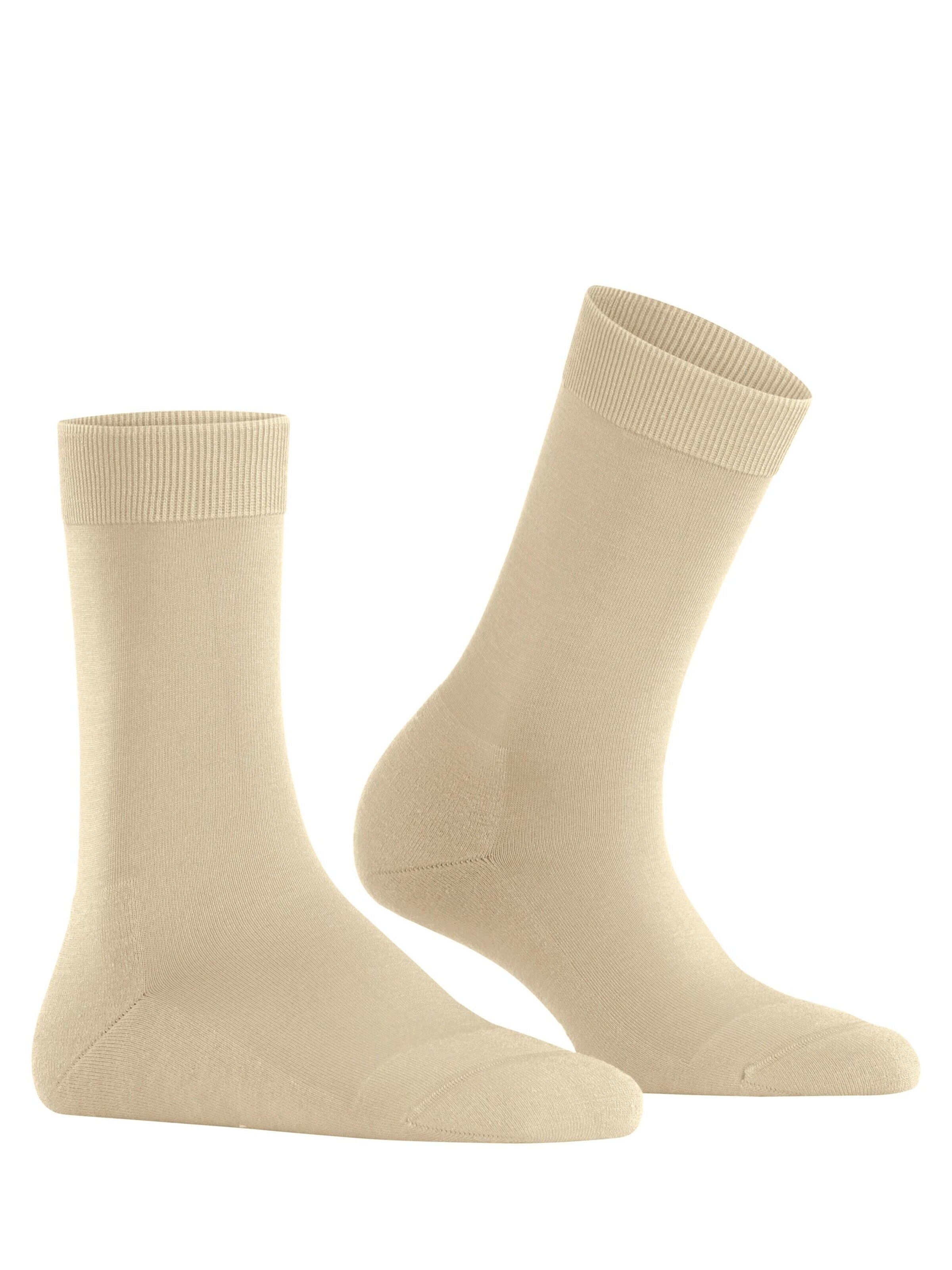 FALKE Socks 'ClimaWool' in Beige
