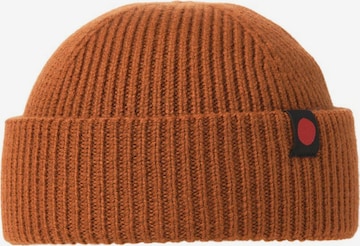 R.D.D. ROYAL DENIM DIVISION Beanie in Brown: front