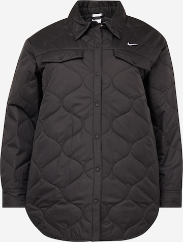 Nike Sportswear Спортивная куртка 'ESSNTL' в Черный: спереди