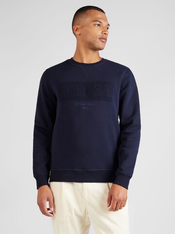 GUESS - Sweatshirt em azul: frente