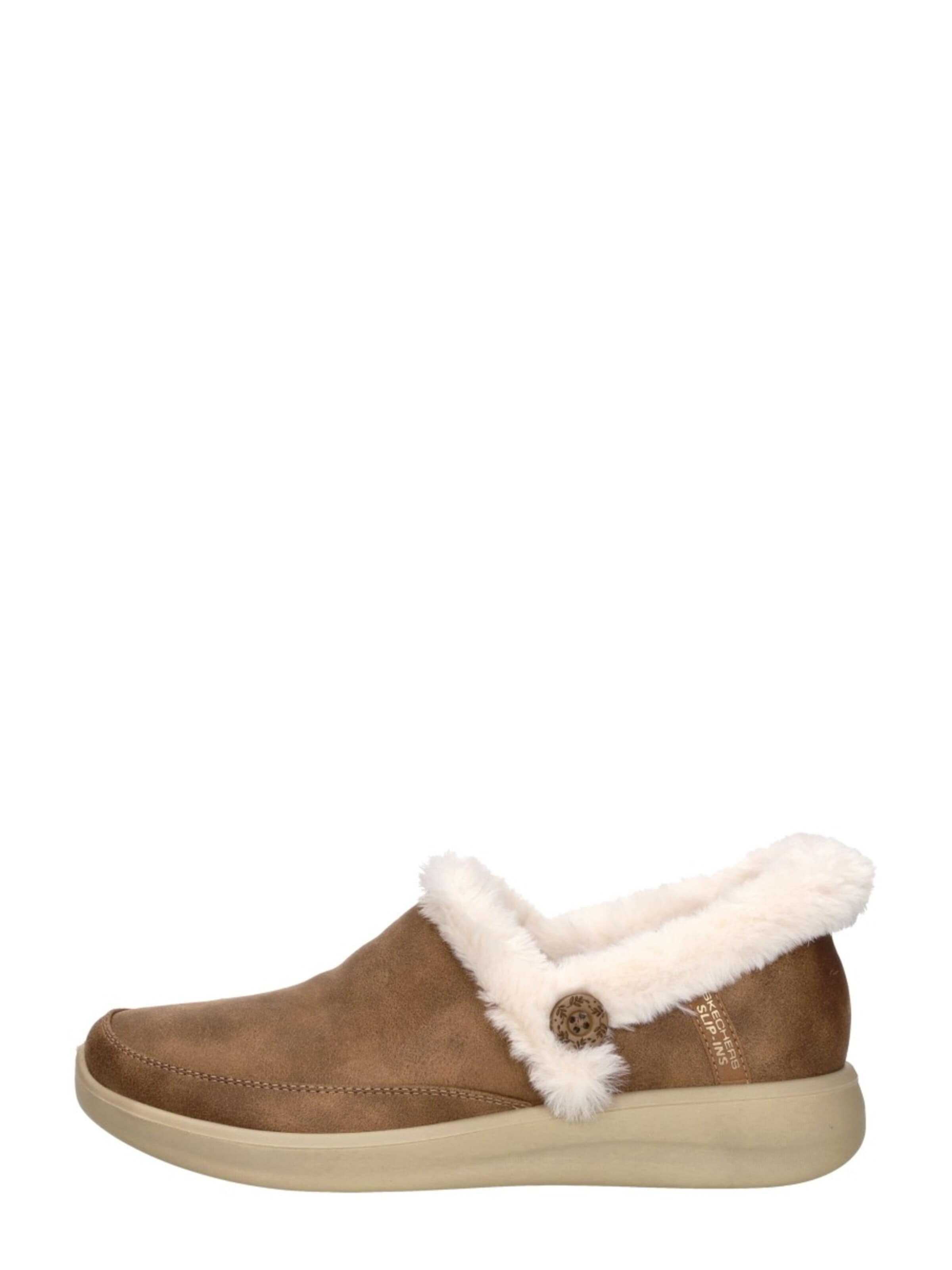 SKECHERS Huisschoenen 'Slip-Ins: Cozy Escape' in Bruin: voorkant