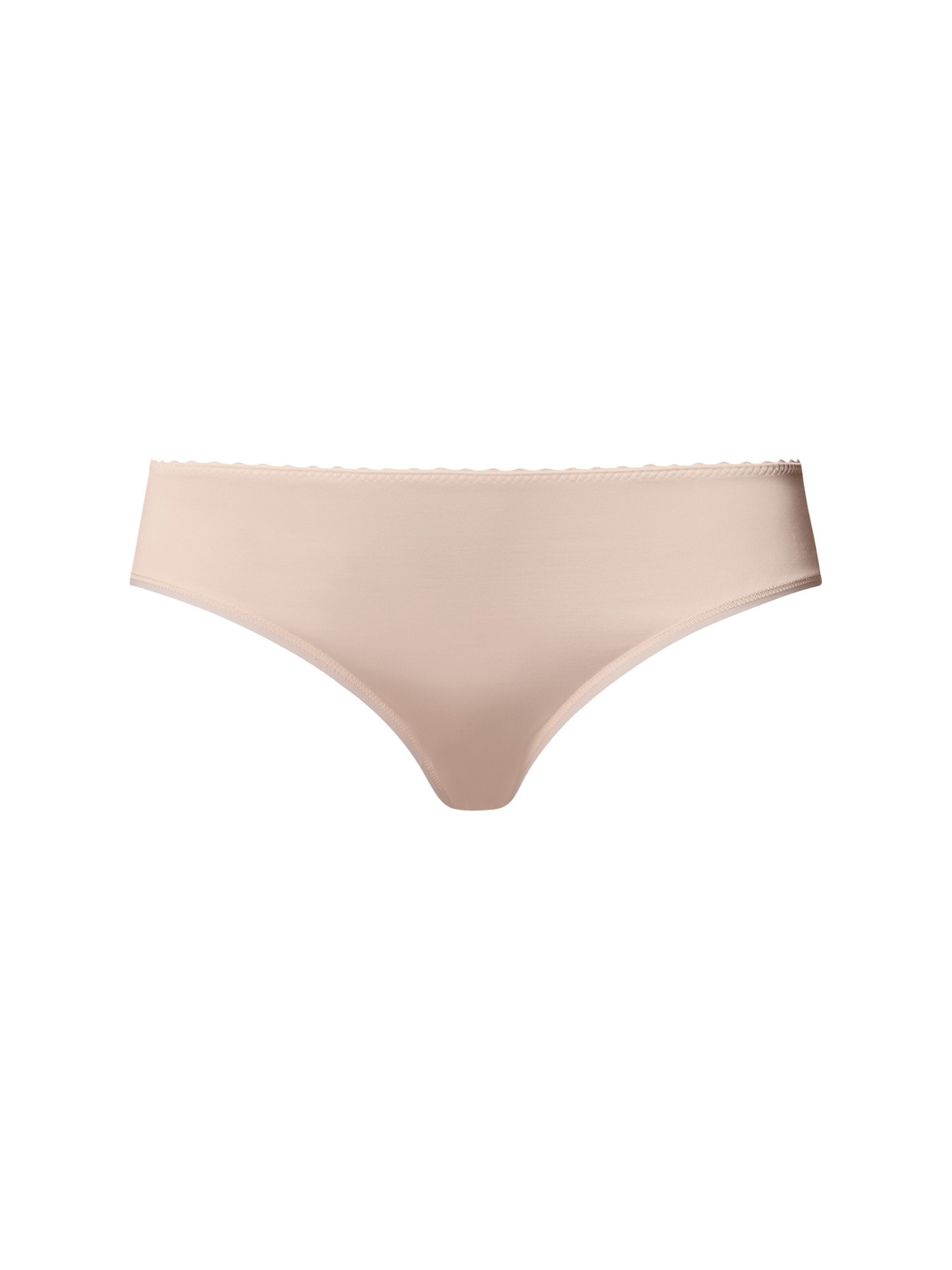 Slip ' Satin Deluxe ' Hanro en beige : devant