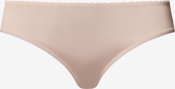 Slip ' Satin Deluxe ' Hanro en beige : devant