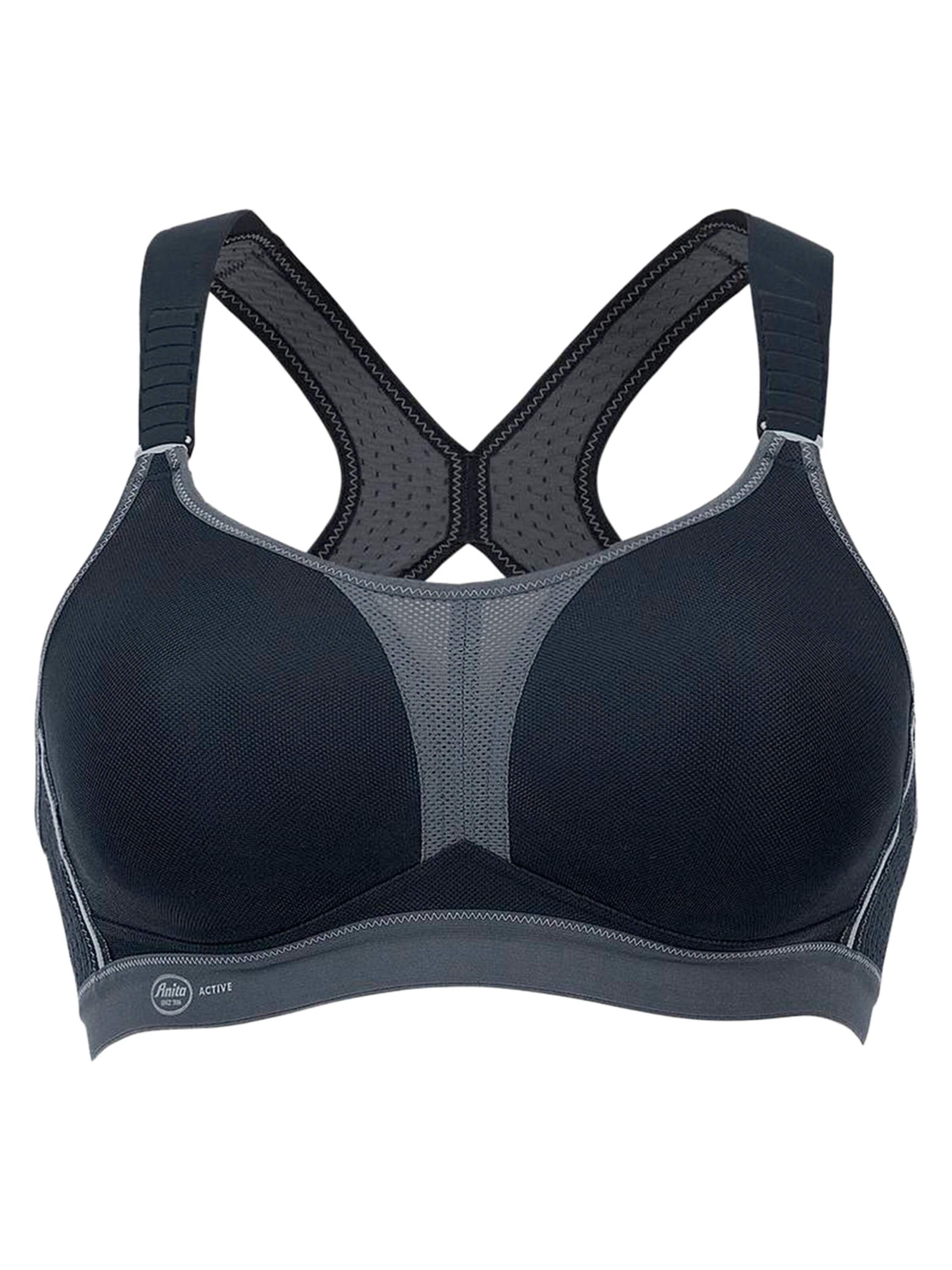 ANITA Minimiser Bra 'dynamiX star Racerback Sport' in Black: front