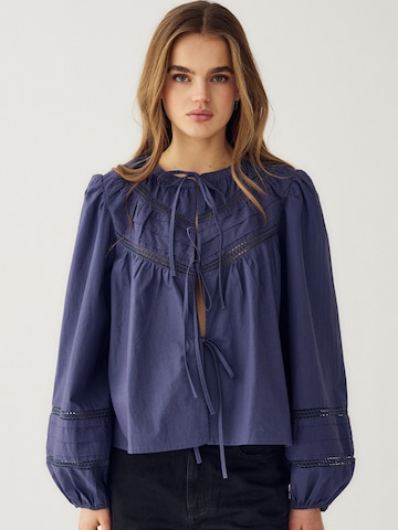 Tricou ' N-Marceline Blouse ' de la Noella pe albastru