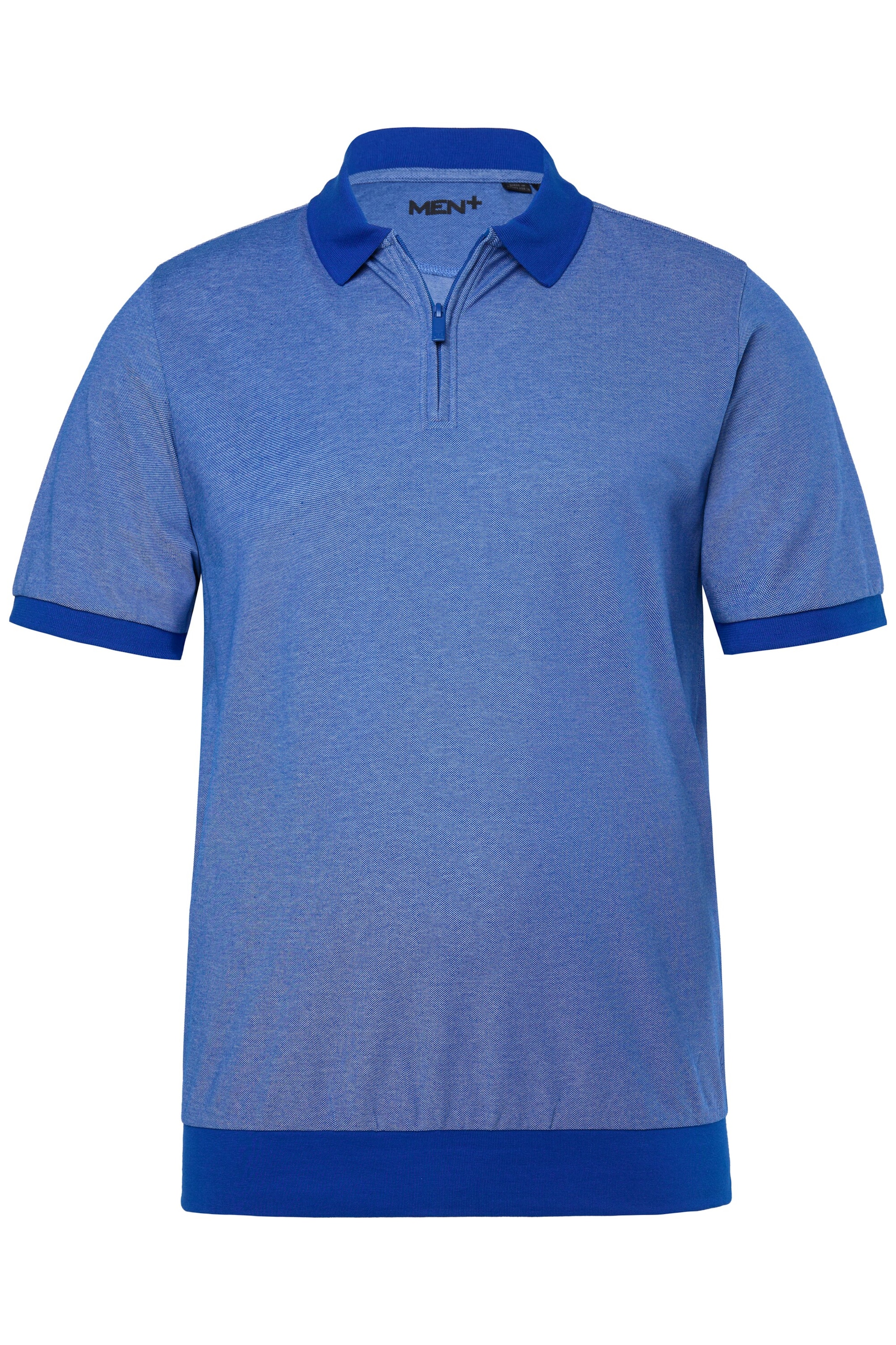 Men Plus Shirt in Blauw: voorkant
