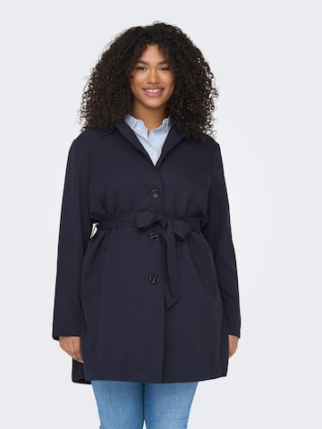 ONLY Carmakoma Between-Seasons Coat in Blue: front