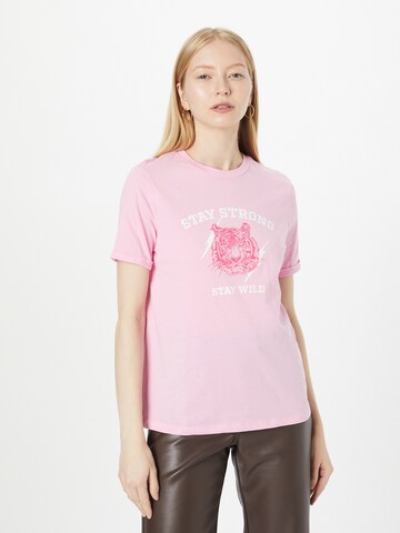 PIECES T-shirt 'RIA' i rosa: framsida