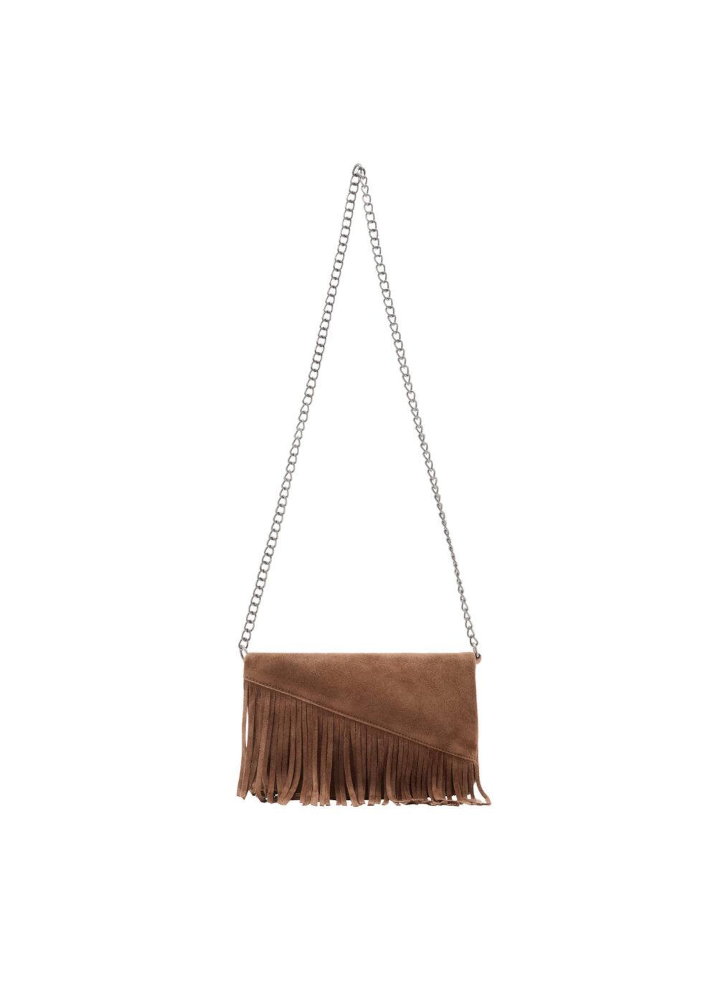 MANGO TEEN Crossbody Bag in Beige: front