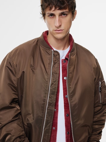 Pull&Bear Prehodna jakna 'STWD' | rjava barva