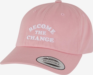 rožinė Mister Tee Kepurė 'Become Change': priekis