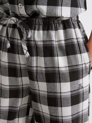 Marc O'Polo Pajama pants ' Cozy Flanell ' in Black