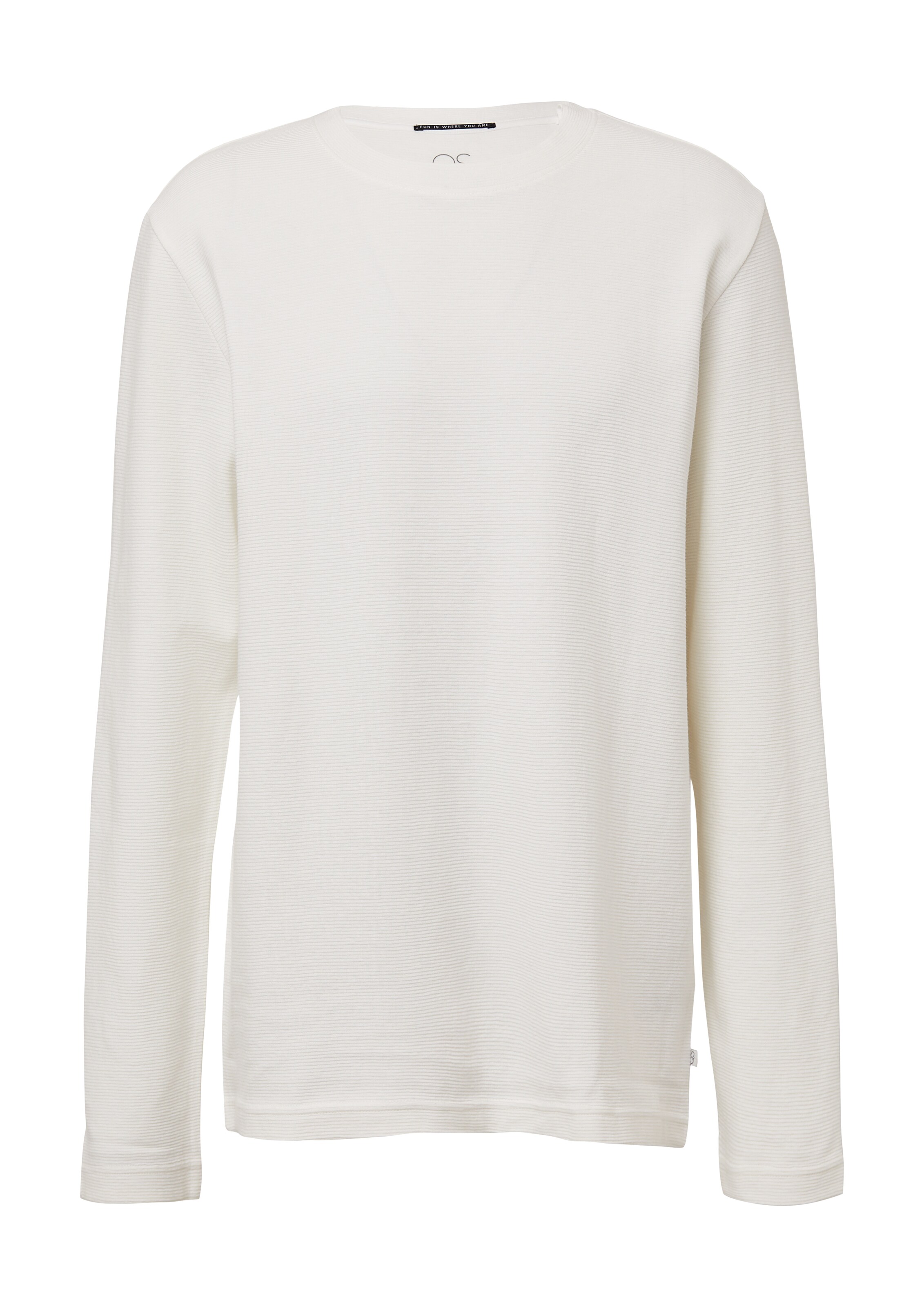 T-Shirt QS en blanc : devant