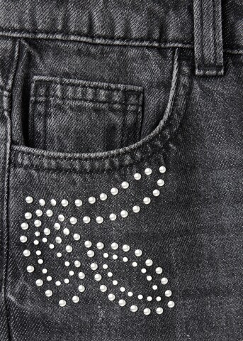 MANGO KIDS Wide leg Jeans 'COWBOY' in Grijs