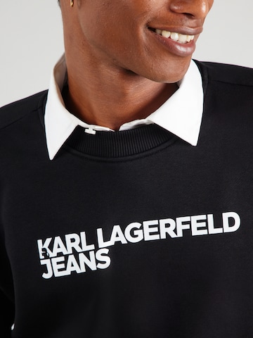 KARL LAGERFELD JEANS Tréning póló 'ESSENTIAL' - fekete