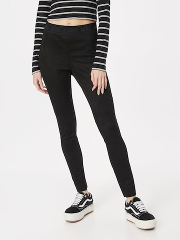 MAC Skinny Leggings in Black: front