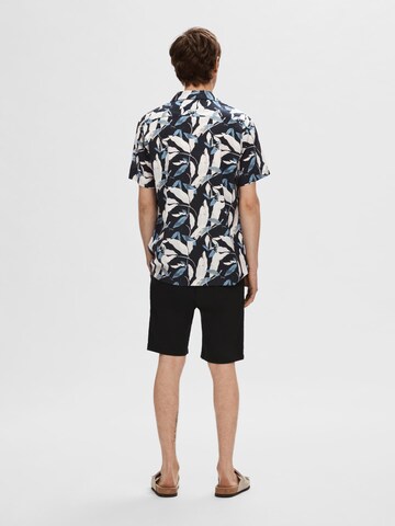 SELECTED HOMME Regular fit Button Up Shirt in Black