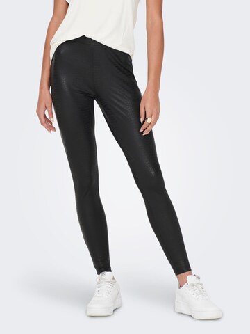 ONLY Skinny Leggings 'SANIRA' in Black: front