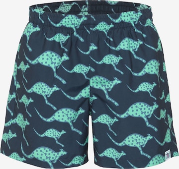 CHIEMSEE Board Shorts ' im angesagten Alloverprint ' in Blue: front
