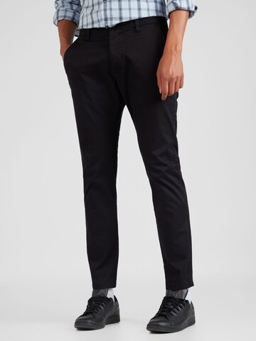 Coupe slim Pantalon chino s.Oliver en noir : devant