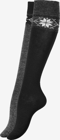 Yenita Knee socks in Grey: front
