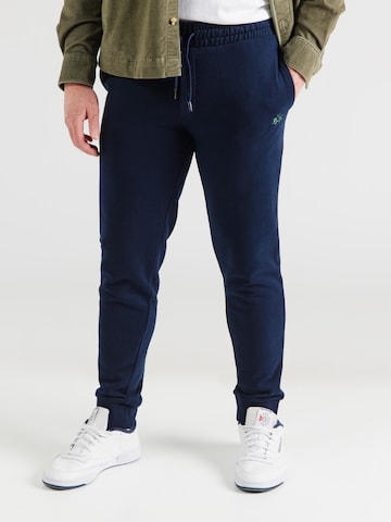 La Martina Tapered Trousers in Blue: front