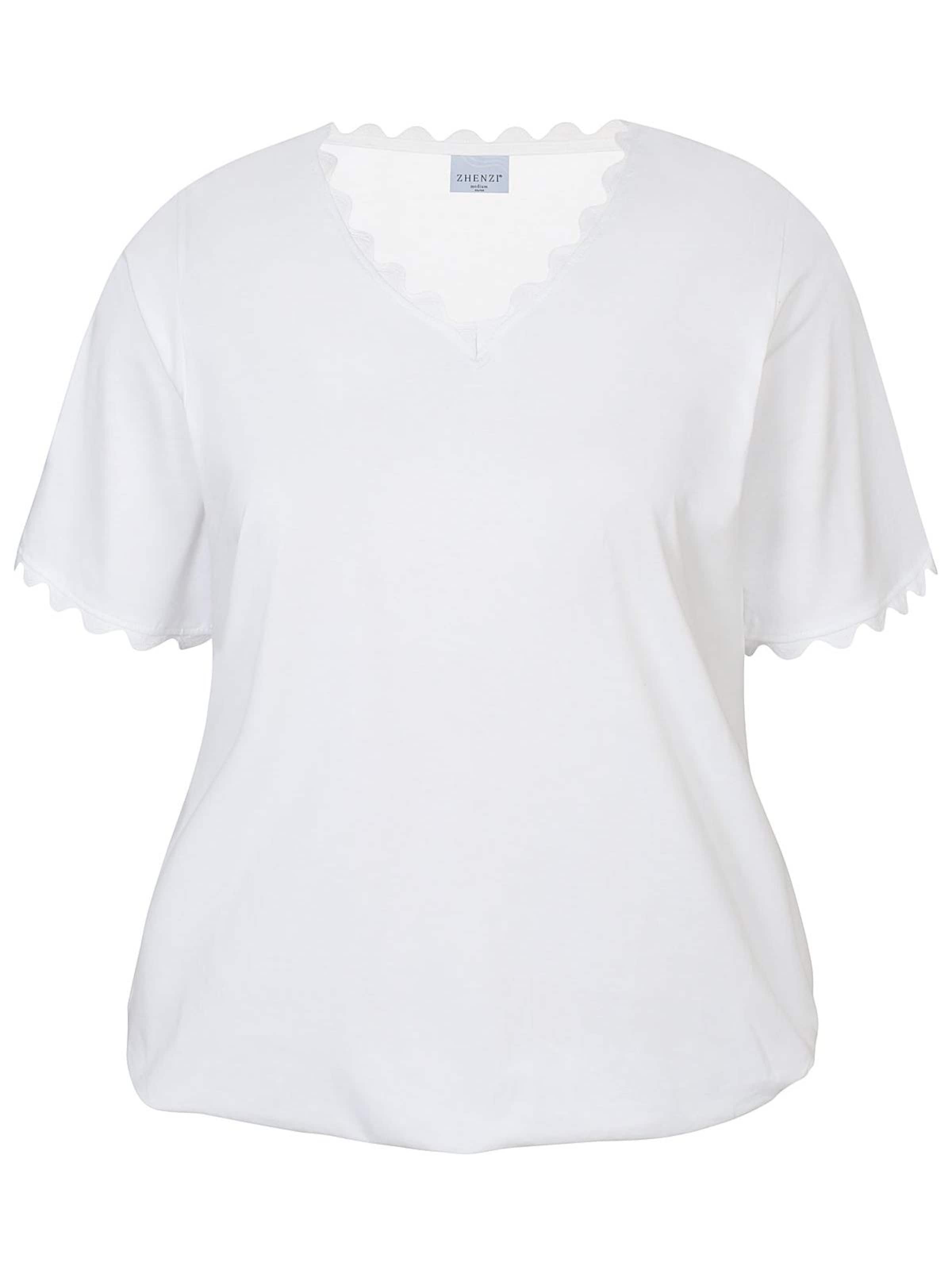 Zhenzi Shirt 'Carla' in Wit: voorkant