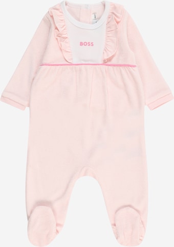 BOSS Kidswear - Pijama em rosa: frente
