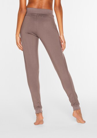 LASCANA ACTIVE Slimfit Sportsbukser i beige