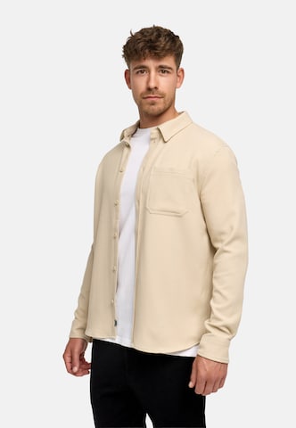 JEFF Regular fit Overhemd 'Landon' in Beige