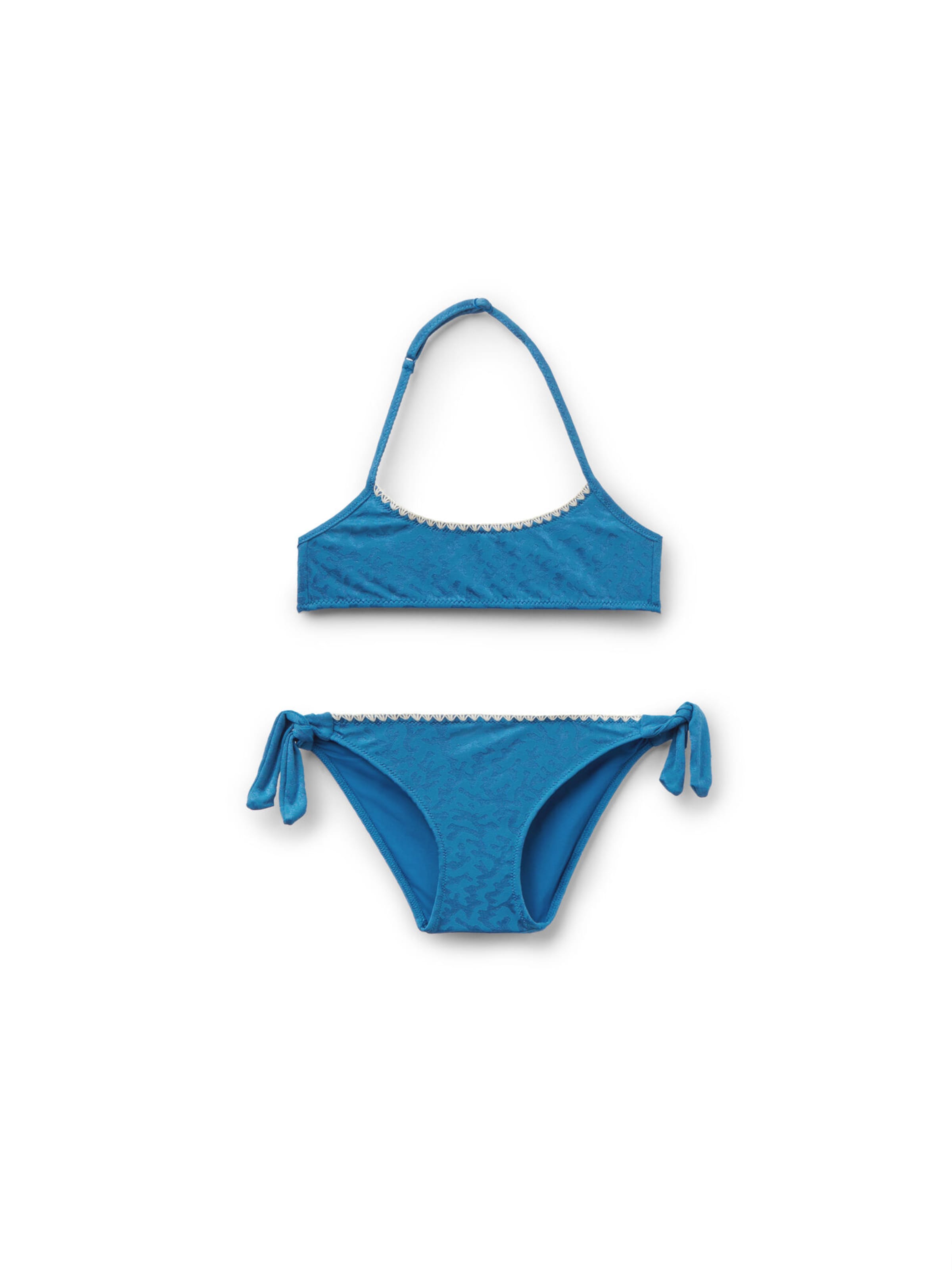 CALZEDONIA Bralette Bikini 'Sea Corals' in Blue: front