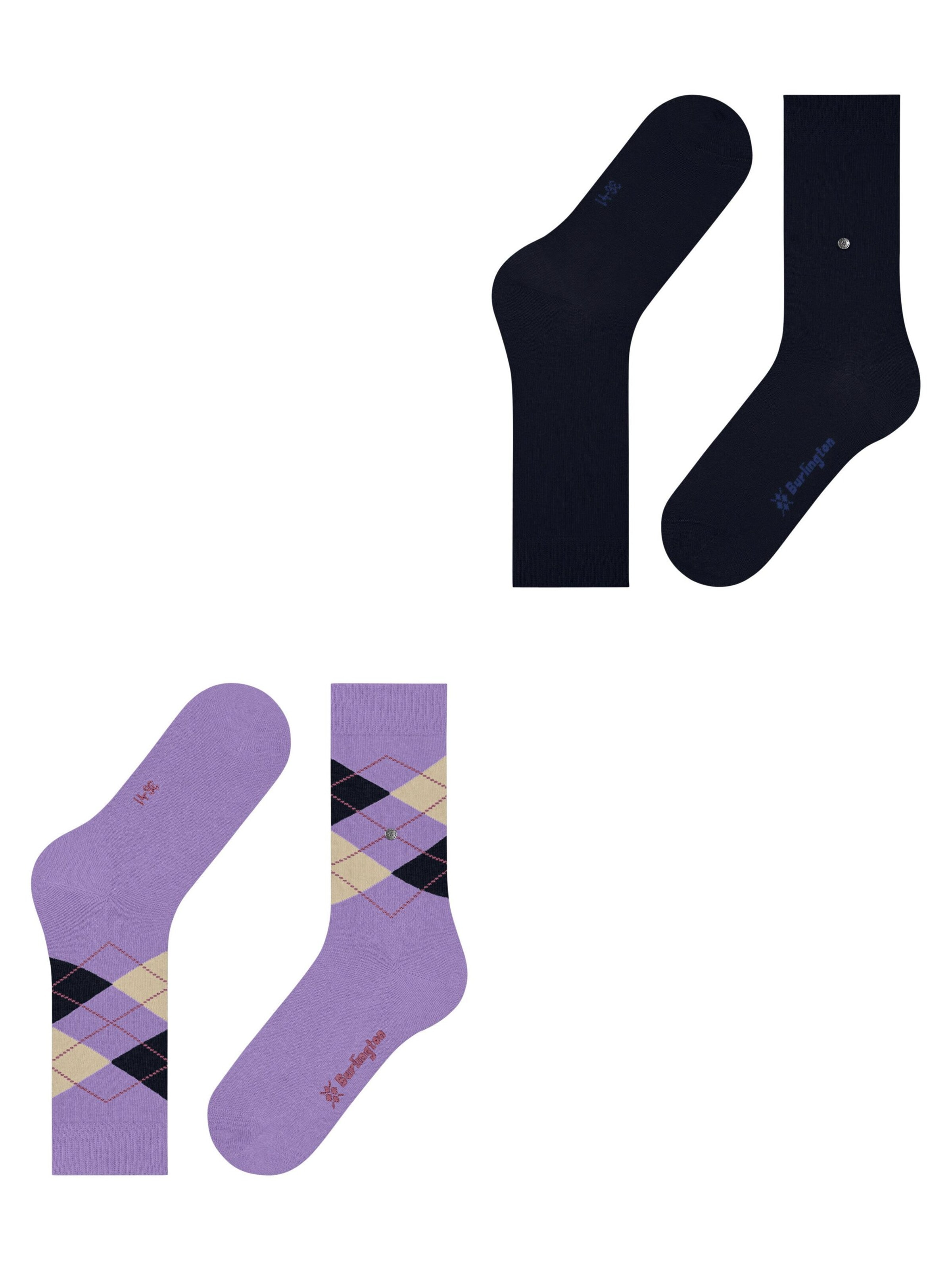 BURLINGTON Socks 'Everyday Mix 2-Pack' in Purple