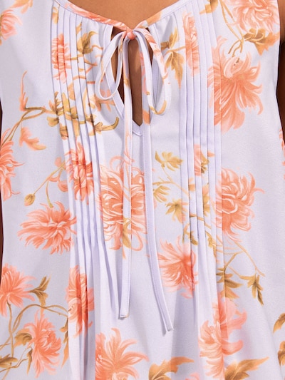 Friends Like These Haut en kiwi / violet clair / abricot, Vue avec produit