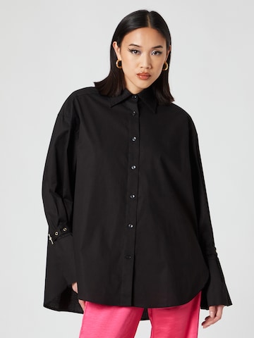 Hoermanseder x About You Blouse 'Cleo' in Black: front