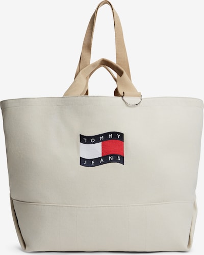 Tommy Jeans Ostoskassi koossa One Size värissä kerma / ecru / laivastonsininen / kirkaanpunainen, Tuotenäkymä