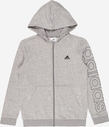 ADIDAS SPORTSWEAR Sportsweatjacke 'Essentials' in Grau: predná strana