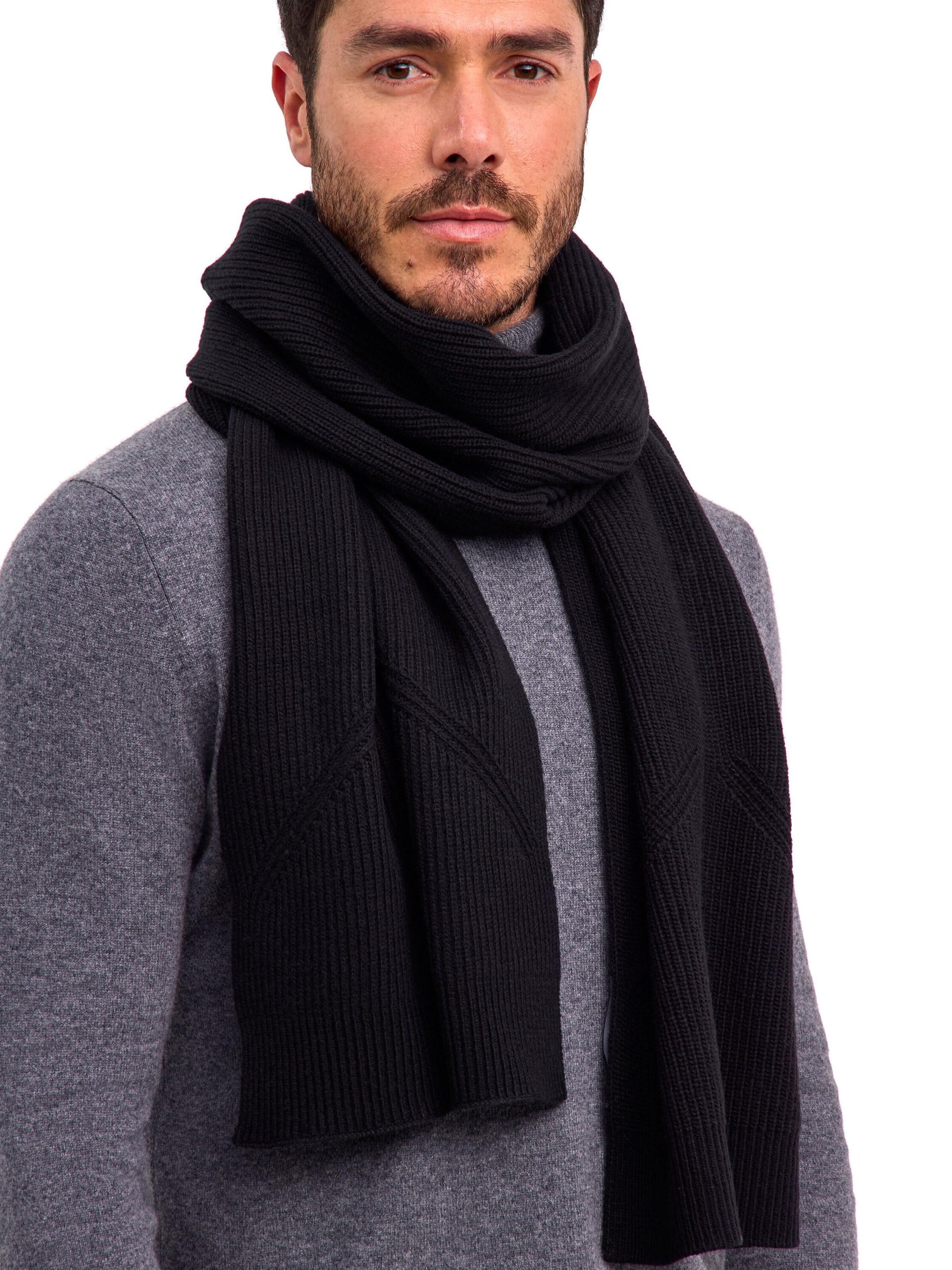 FALKE Scarf in Black: front