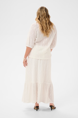 KAFFE CURVE Bluse 'KCDana' in Weiß