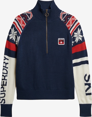 Superdry Trui in Blauw: voorkant