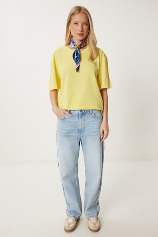 T-shirt oversize Happiness İstanbul en jaune